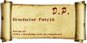 Drechsler Patrik névjegykártya