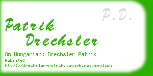 patrik drechsler business card